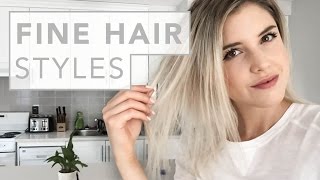 HAIR HACKS  for fine and thin hair [upl. by Lavery483]