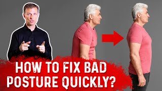 How To Fix Bad Posture Quickly – Dr Berg [upl. by Bathulda]