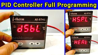 Temperature Controller Full Programing  PID Controller Connection  PID Programing Setting [upl. by Nylevol]