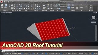 AutoCAD 3D Roof Modeling Tutorial [upl. by Lorain133]