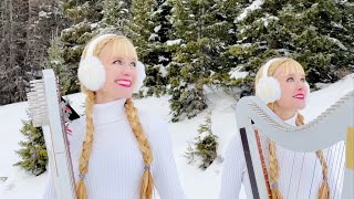 ABBA  Happy New Year Harp Twins [upl. by Tebasile215]