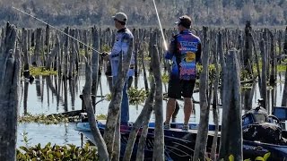 Bass Fishing a DRAINED LAKE  Rodman Reservoir  SMC Episode 1213 [upl. by Adliw]