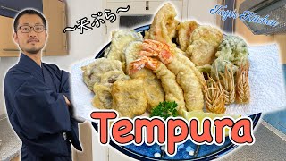 How to cook TEMPURA 🍤 〜天ぷら〜  easy Japanese home cooking recipe [upl. by Aniles785]