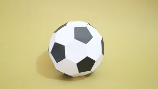 How To Origami Soccer Ball Size 2 BlackWhite [upl. by Oecile]