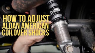 How To Adjust Coilover Shocks  Aldan American [upl. by Maggy938]