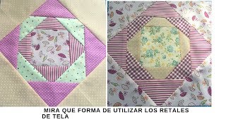 Patchwork Básico para principiantes con retales de tela [upl. by Iaoh469]