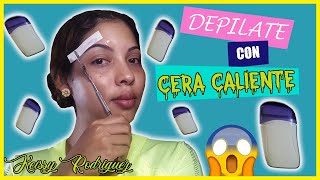 DEPILACIÓN DE CEJAS CON CERA CALIENTE  CLASE DETALLADA PARA PRINCIPIANTES [upl. by Ahsilrac]