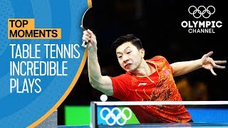 Top Crazy Table Tennis Rallies at the Olympics  Top Moments [upl. by Parhe]