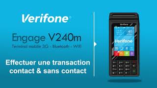 Comment effectuer une transaction contact et sanscontact avec un TPE Verifone [upl. by Rao]