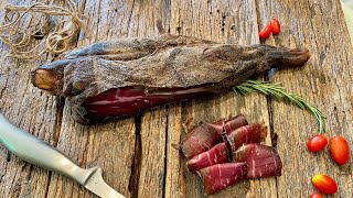 How to make ITALIAN PROSCIUTTO CRUDO  HAM halal  italian PROSCIUTTO  how to cure LAMB at home [upl. by Sad995]