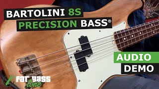 Bartolini 8S Precision Bass Pickup Demo [upl. by Nnylyak885]