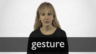 How to pronounce GESTURE in British English [upl. by Airebma174]