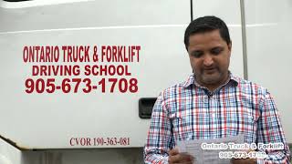 Ontario Truck amp Forklift Driving SchoolComplete Inspection Video [upl. by Awe]