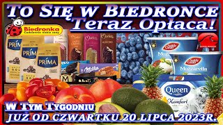 BIEDRONKA  Oferta od Czwartku 20072023  To się w Biedronce Teraz Opłaca [upl. by Snilloc309]