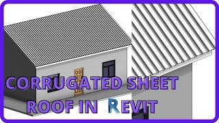 Revit corrugated sheet roof [upl. by Jewell]