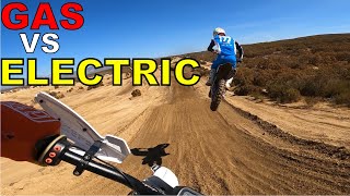 Electric Dirtbike Destroys 4 strokes in Motocross Race [upl. by Rai]