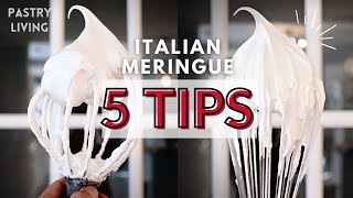 5 IMPORTANT TIPS TO MAKE PERFECT ITALIAN MERINGUE [upl. by Lawlor]