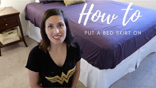 How To Put A Bed Skirt On [upl. by Justus]