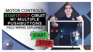 Basic Motor Control 3 Wire Start Stop Circuit updated [upl. by Anialad]