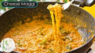 Cheese Maggi Recipe  Street Style Cheesy Masala Maggi  The Terrace Kitchen [upl. by Tilney]