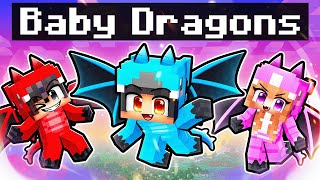 We Turned Into BABY DRAGONS In Minecraft [upl. by Esya930]