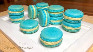 FRENCH MACARONS using All Purpose flour with BUTTERCREAM filling recipe [upl. by Ecnirp]