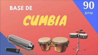 Base De CUMBIA Para IMPROVISAR 90 Bpm Octapad Timbal Guiro [upl. by Kra600]