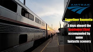 Amtrak Southwest Chief Superliner Roomette Review Chicago to Los Angeles [upl. by Kori960]