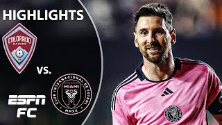 MESSI SCORES IN RETURN 👀 Colorado Rapids vs Inter Miami  MLS Highlights  ESPN FC [upl. by Proud]