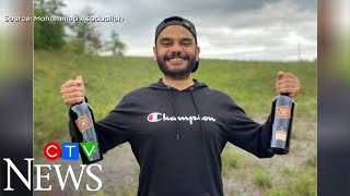 Man collects 24 free wine bottles from LCBO [upl. by Rogerg]