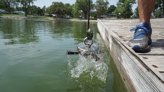 MAGNET FISHING WITH EXTREMELY STRONG MAGNETS [upl. by Anelav]