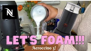 How To Foam Milk With Aeroccino 3 Make Coffee With Foam Tips amp Tricks  Easy Foamed Latte Recipe [upl. by Koval]