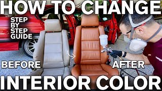 How to Change Car Interior Color with Dye BMW [upl. by Damha]