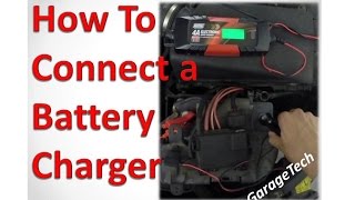 How to connect a car battery charger [upl. by Barbra138]