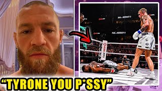 CELEBRITIES REACT To Jake Paul VS Tyron Woodley 2 FIGHT KNOCKOUT [upl. by Aifos]