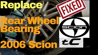 SCION tC Rear Wheel Bearing Replacement Hub [upl. by Odel]