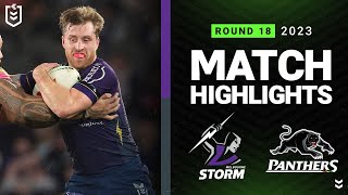 NRL 2023  Melbourne Storm v Penrith Panthers  Match Highlights [upl. by Mcgruter]