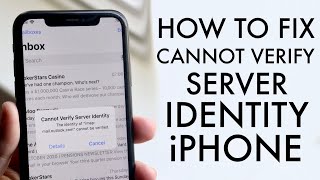 How To FIX quotCannot Verify Server Identityquot On iPhone 2021 [upl. by Adnerad]