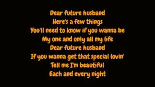 Meghan Trainor  Dear Future Husband Lyrics HD [upl. by Rocher]