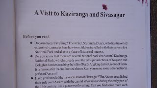 CBSENCERT class 9 English lessonA visit to Kaziranga and Sivasagar Explanation in Assamese [upl. by Anirbac]