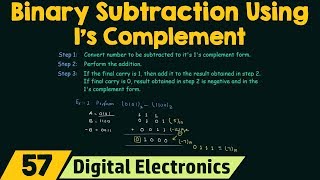 Binary Subtraction using 1s Complement [upl. by Ardnosal920]