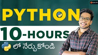 Python 10 hours In Telugu For Beginners [upl. by Kotta]