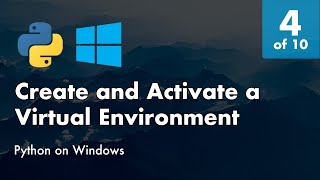 Install Python 38 on Windows 10  4 of 10  Create and Activate a Virtual Environment with Pipenv [upl. by Bergess]