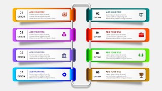 Create 8 options Infographic Slide in PowerPoint [upl. by Vernen]