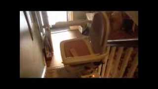 Acorn Superglide 120 hinged rail stairlift [upl. by Gilberto176]