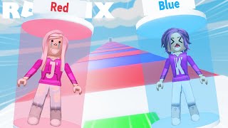 Red amp Blue 2player TEAMWORK Obby  Roblox [upl. by Nameloc372]