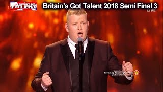 Gruffydd Wyn Roberts Opera Singer STANDING OVATION Britains Got Talent 2018 Semi Final 3 BGT S12E10 [upl. by Templa]