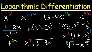 Logarithmic Differentiation of Exponential Functions [upl. by Drugge]