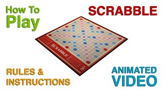 SCRABBLE Rules  How To Play Scrabble  Rules of Scrabble EXPLAINED [upl. by Eitsirc]