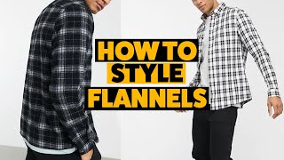 How To Style Flannels For Men  5 Flannel Outfits For Men [upl. by Hahnert]